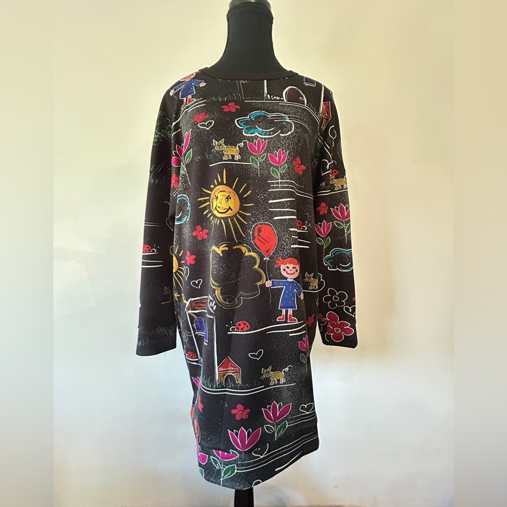Colorful Graphic Long Sleeve Top